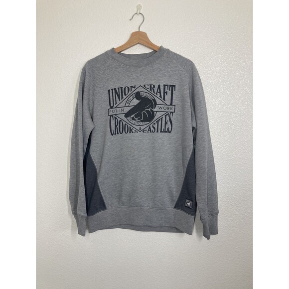 Crooks & Castles Sweatshirt Mens Large Union Craft Crewneck Pullover Graphic - Picture 2 of 14